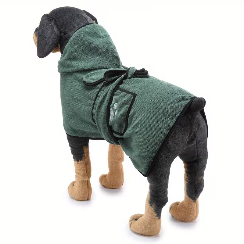 2-in-1 Pet Bath Towel & Robe – Super Absorbent Quick-Dry Dog & Cat Towel