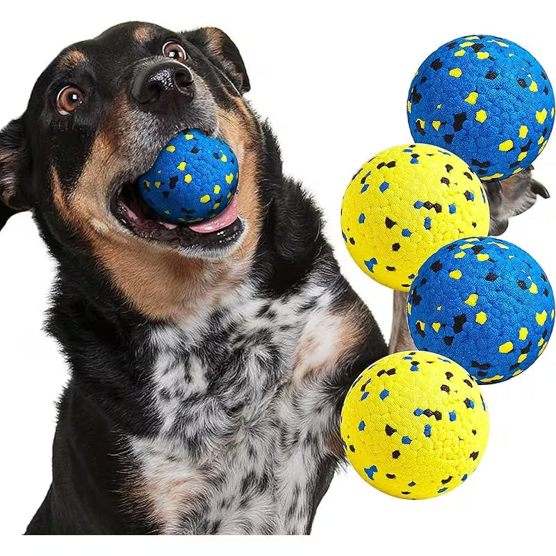 4-Pack Durable Dog Tennis Balls – Fetch & Chew Toys