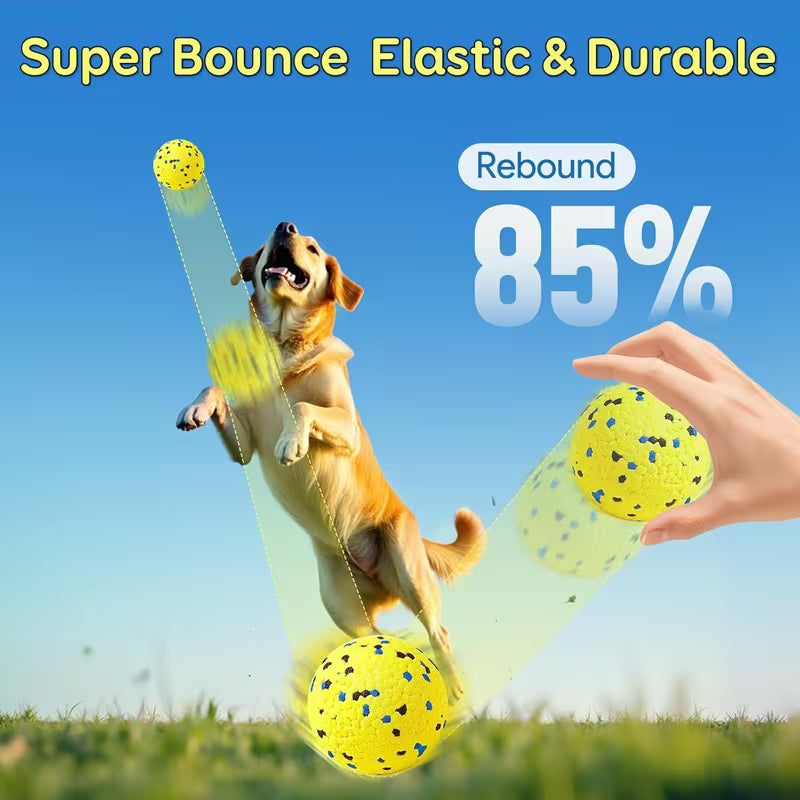 4-Pack Durable Dog Tennis Balls – Fetch & Chew Toys