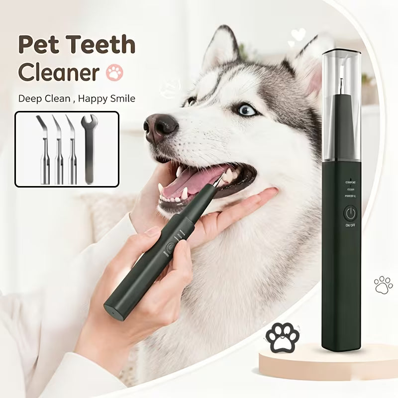 , Pet Teeth Cleaning, Interdental Cleaner with 3 Cleaning Modes