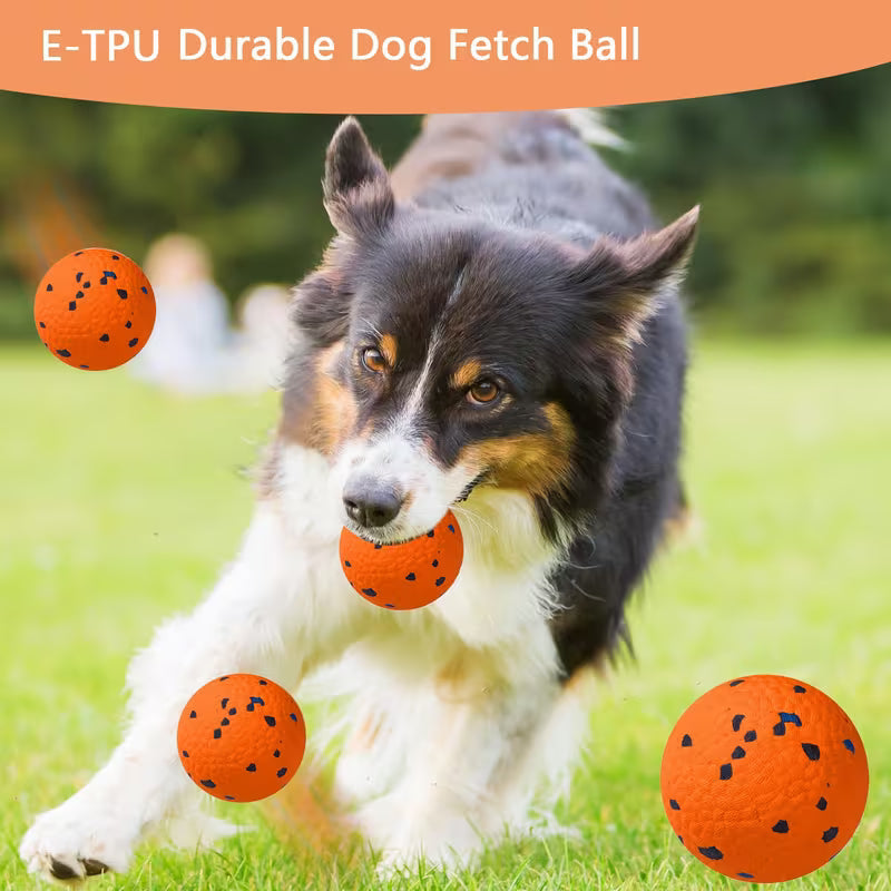 4pcs Durable Tennis Balls for Dogs – Bouncy Fetch Toys