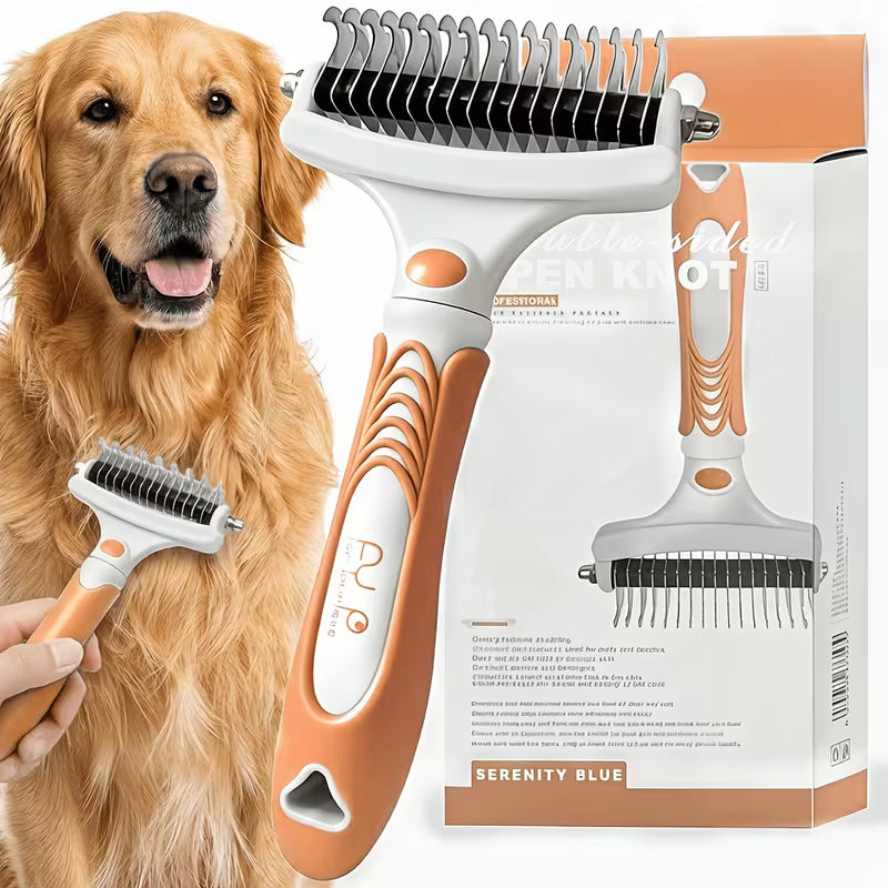 Suitable for Cats and Dogs - Undercoat Brush, Reduces Shedding by 95% - Dog Undercoat Grooming Tool | Deshedding and Hair Removal Too