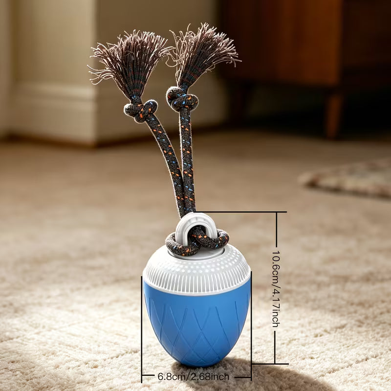 Smart Interactive Dog Ball with Rope – Rechargeable