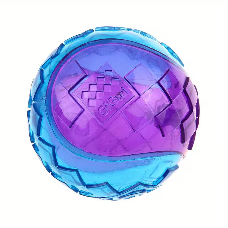 Interactive Sound Dog Ball – Bouncy & Chew Toy