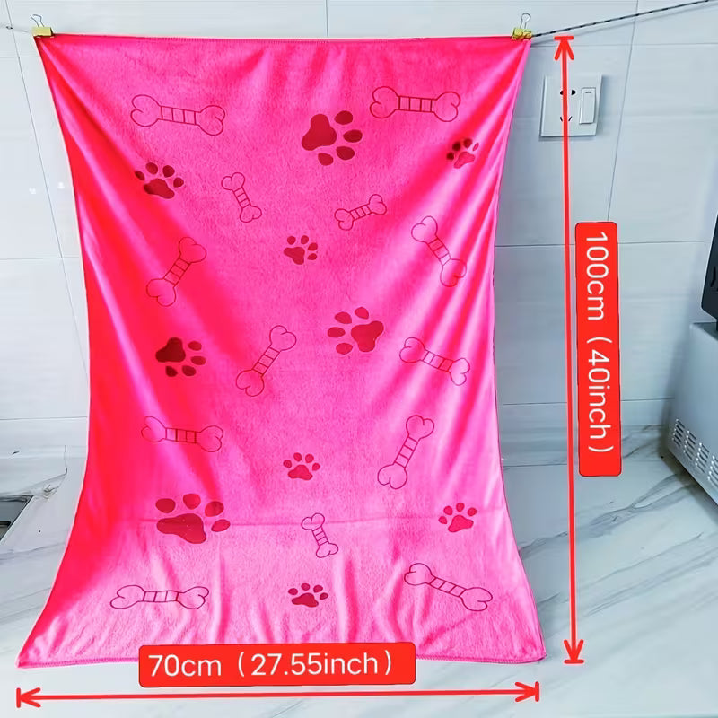 3-Pack Large Quick-Dry Microfiber Pet Towels – Dog & Cat Bath Towels