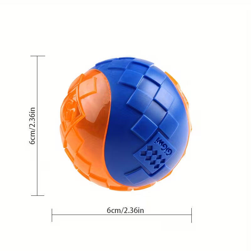 Interactive Sound Dog Ball – Bouncy & Chew Toy