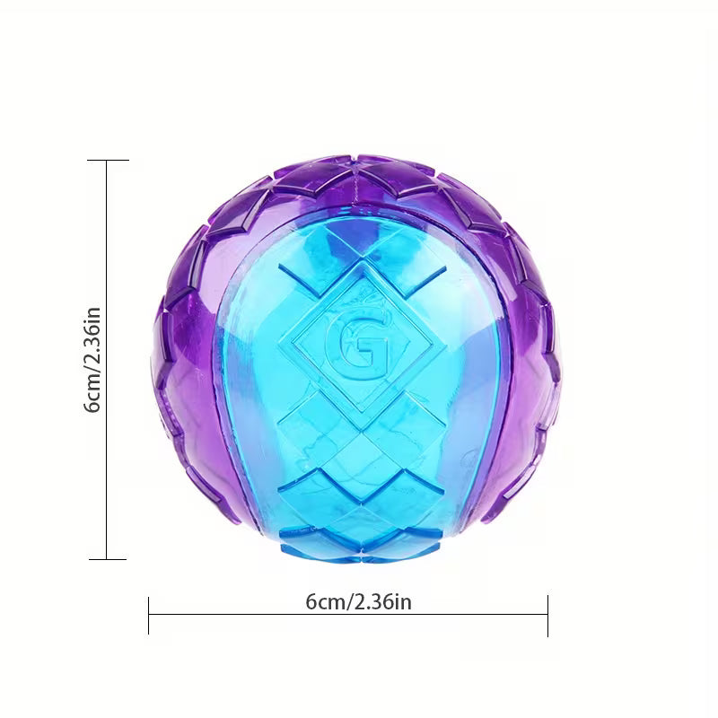 Interactive Sound Dog Ball – Bouncy & Chew Toy