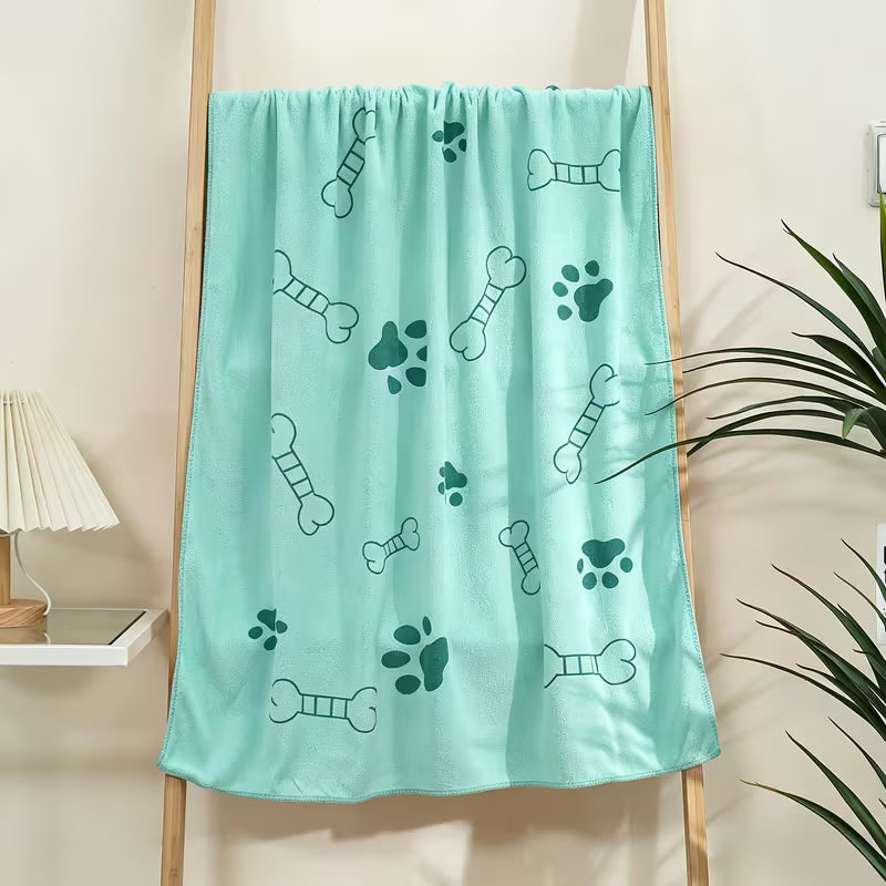3-Pack Large Quick-Dry Microfiber Pet Towels – Dog & Cat Bath Towels