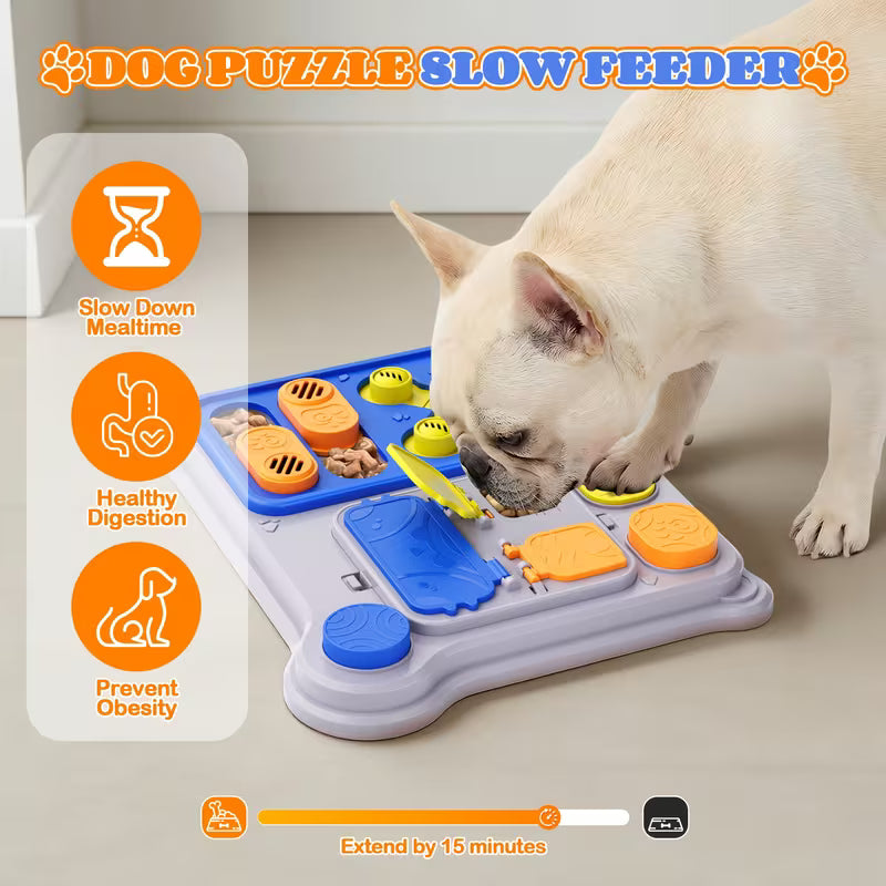 Interactive Slow Feeder Dog Toy – Puzzle & Training