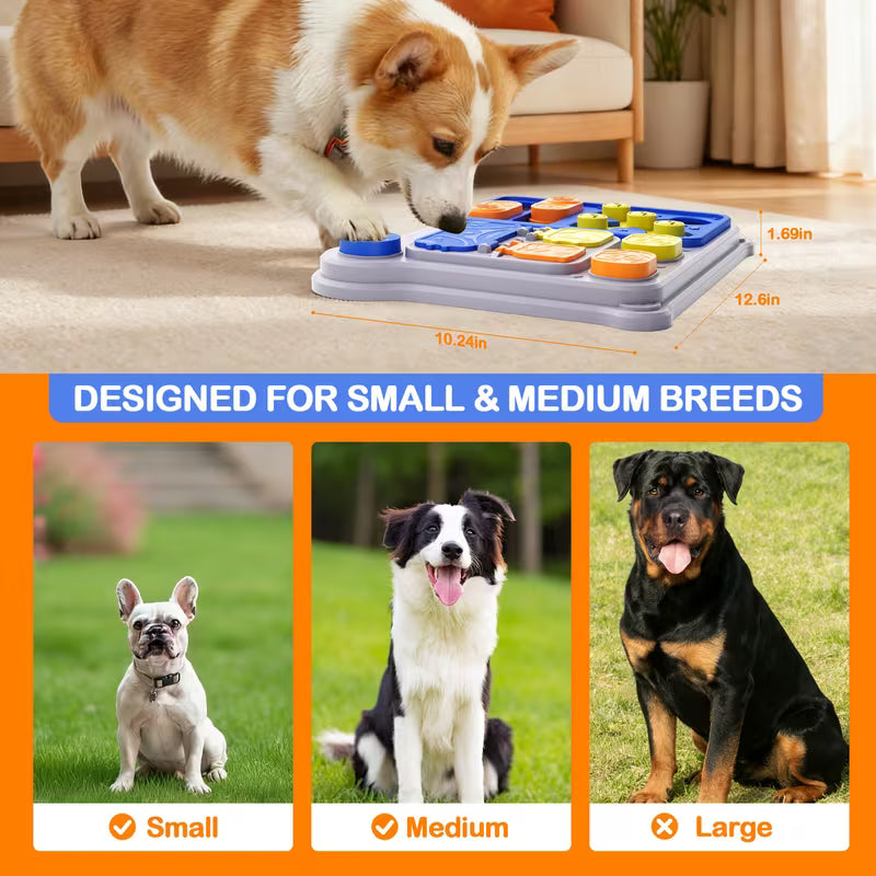 Interactive Slow Feeder Dog Toy – Puzzle & Training