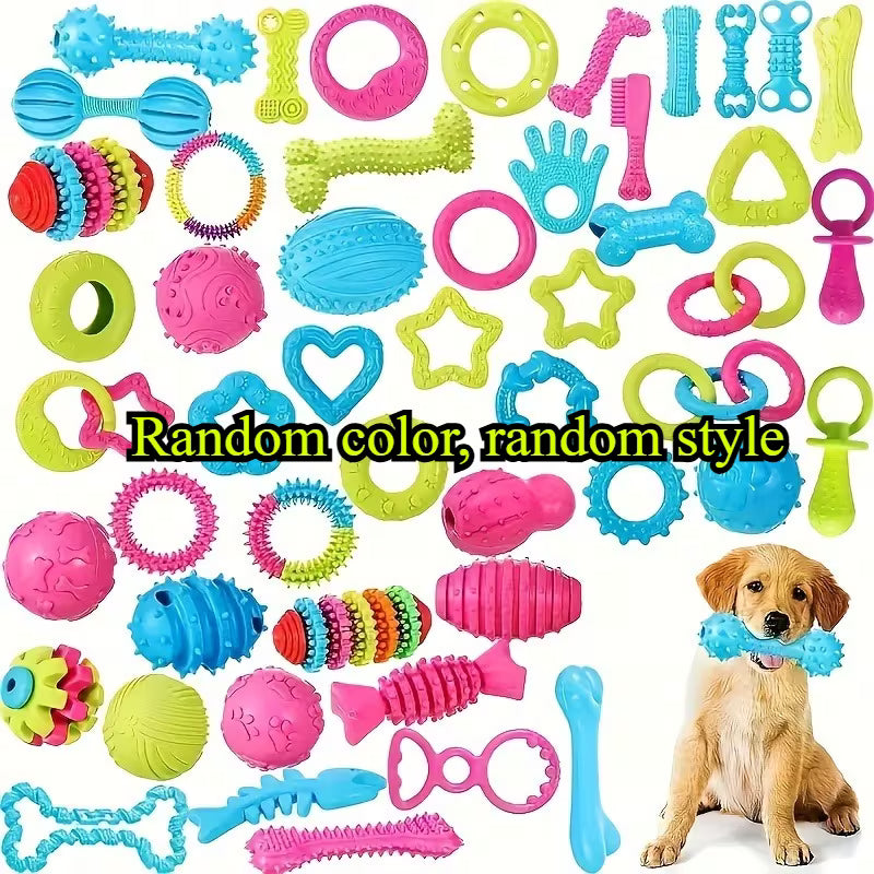 8 Pack Squeaky Dental Dog Toys for Small Dogs