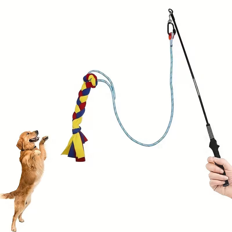 Interactive Dog Teaser Wand with Rope