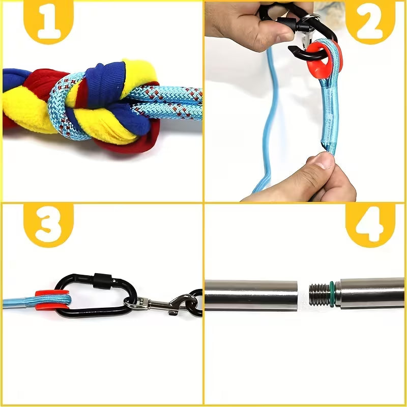 Interactive Dog Teaser Wand with Rope