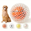 4 Pack Spiky Dental Dog Balls – Chew & Training