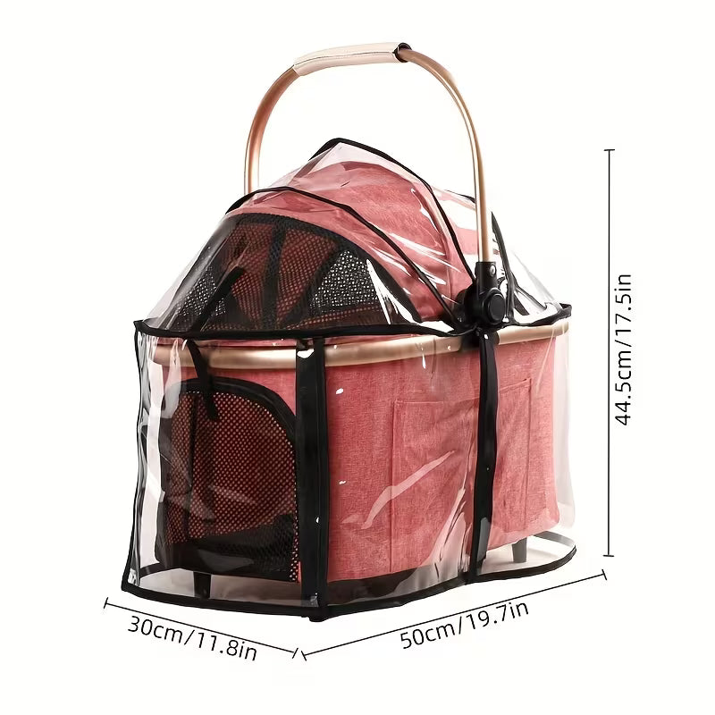 Transparent Pet Stroller Rain Cover