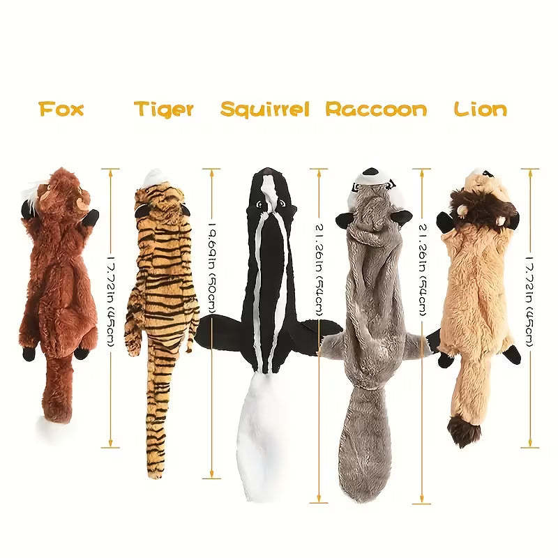10 Pack Squeaky Plush Dog Toys for Puppies & All Breeds