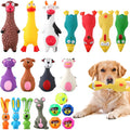 20 Pack Squeaky Latex Dog Toys for All Breeds