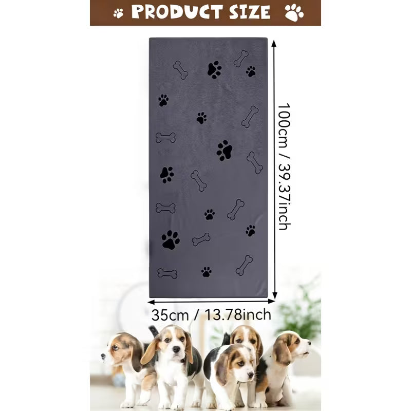 6-Pack Super Absorbent Microfiber Pet Towels – Quick-Dry Dog & Cat Bath Towels