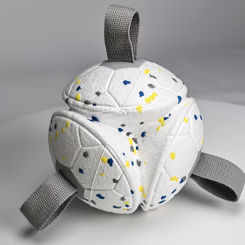 Indestructible ETPU Knotted Dog Ball – Chew & Fetch Toy