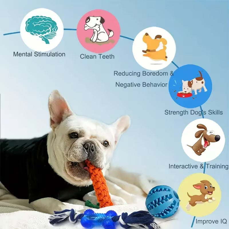 15 Pack Rope Dog Chew Toys for Small & Medium Dogs