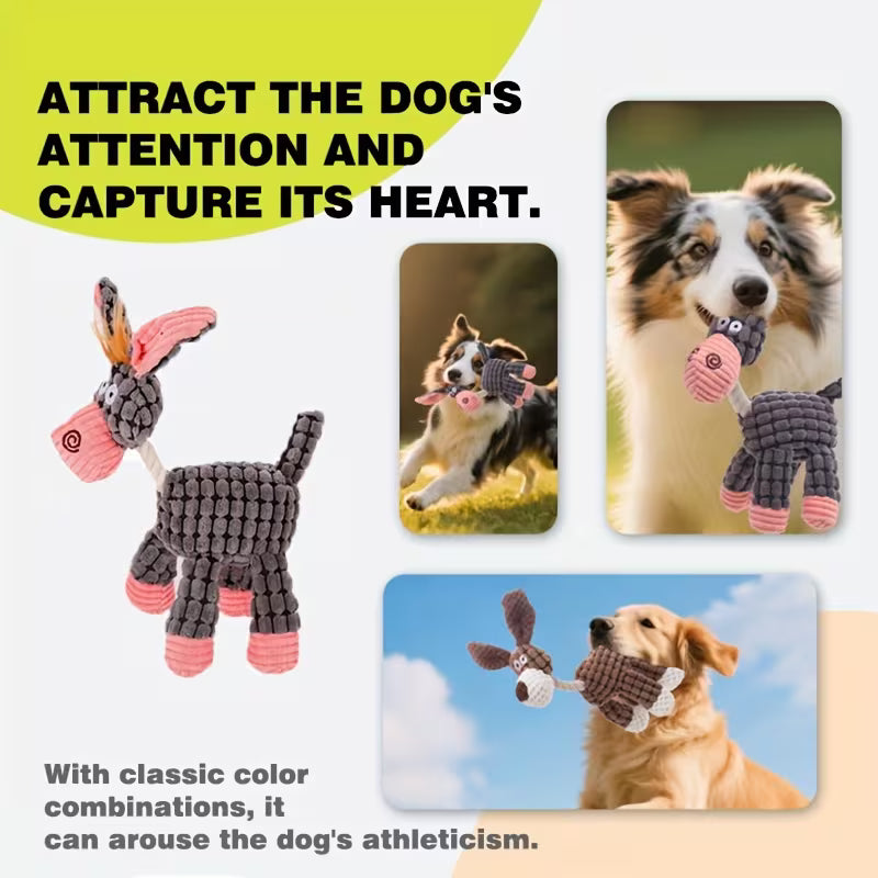 8 Pack Squeaky Plush Dog Toys for Puppies & All Breeds