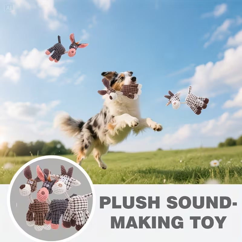 8 Pack Squeaky Plush Dog Toys for Puppies & All Breeds