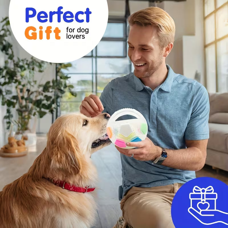 Calming Squeaky Floating Dog Ball – Fetch & Play