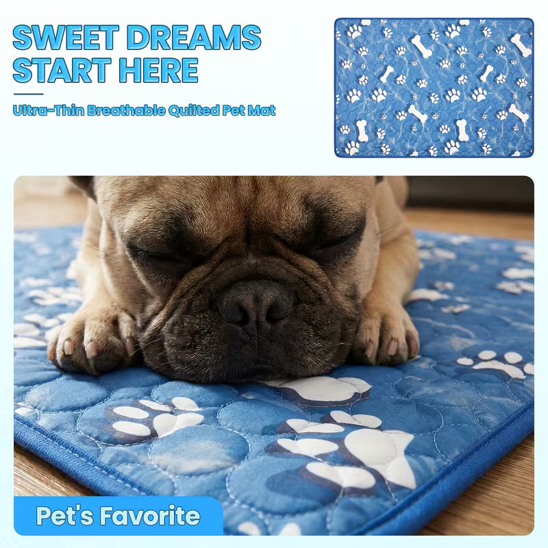 Dog Summer Pet Ice Mat, Cooling Pad for Dogs And Cats,