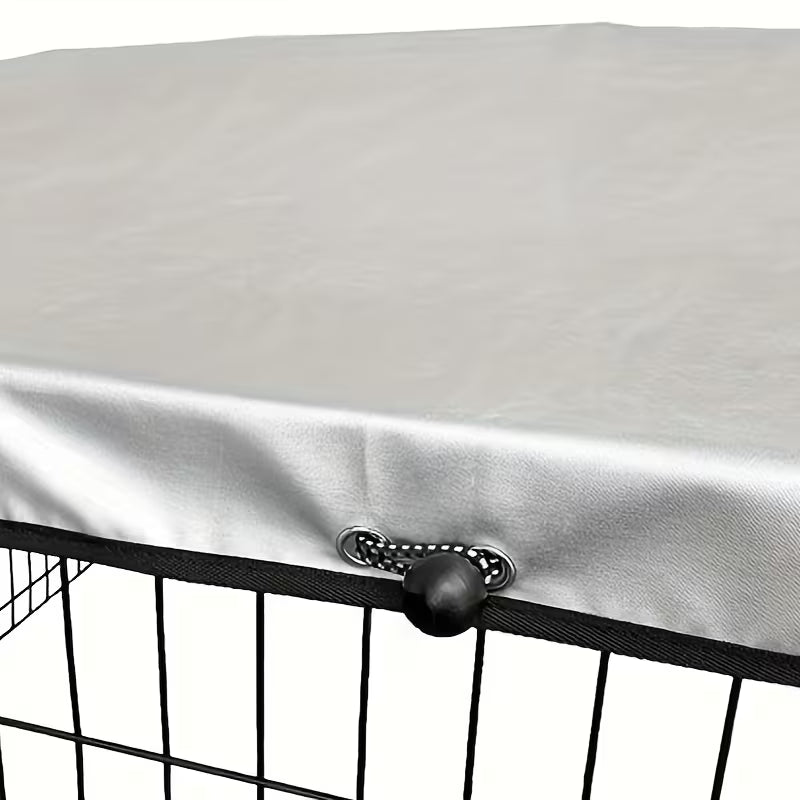 Octagonal Pet Enclosure Cover & Floor Mat | Light & Rain Shade