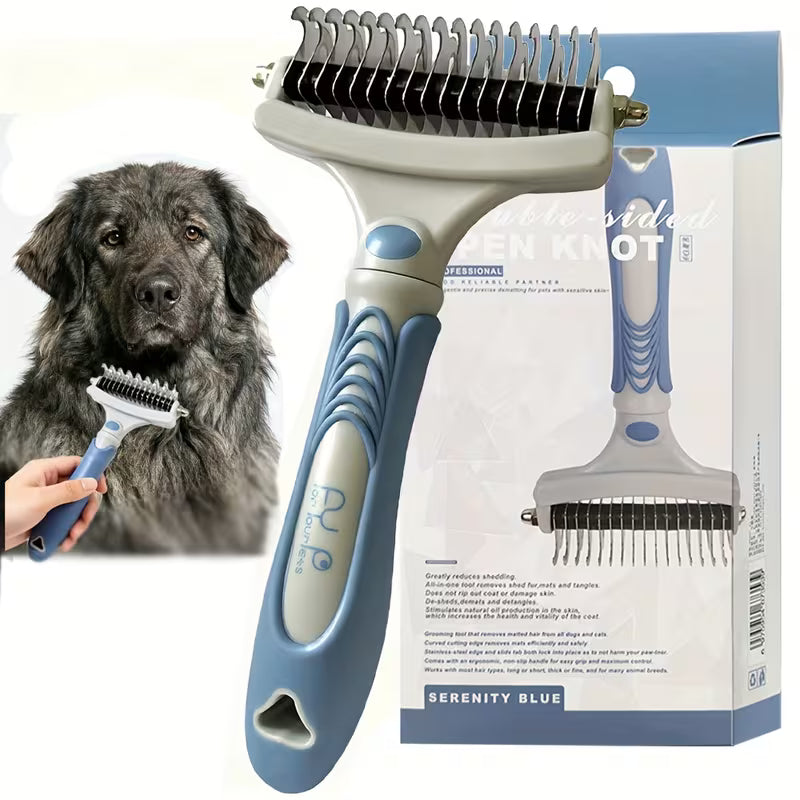 Suitable for Cats and Dogs - Undercoat Brush, Reduces Shedding by 95% - Dog Undercoat Grooming Tool | Deshedding and Hair Removal Too
