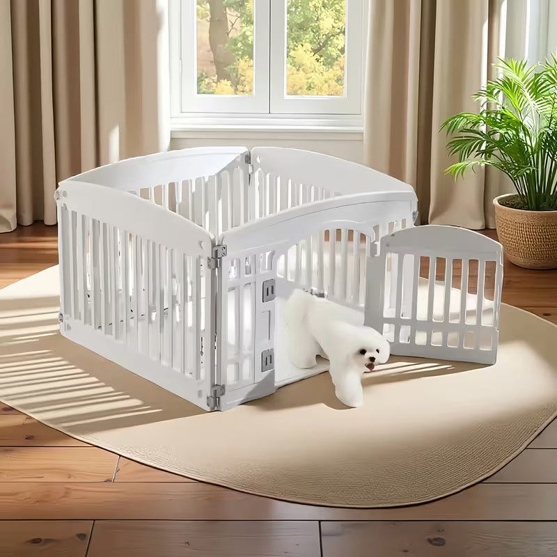 Portable Dog Playpen with Safety Door – Indoor & Outdoor