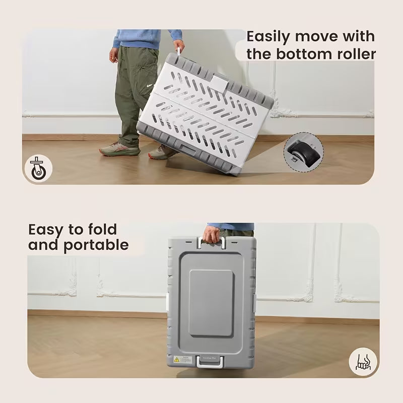 Foldable Dog Crate with Wheels – Portable Travel Kennel