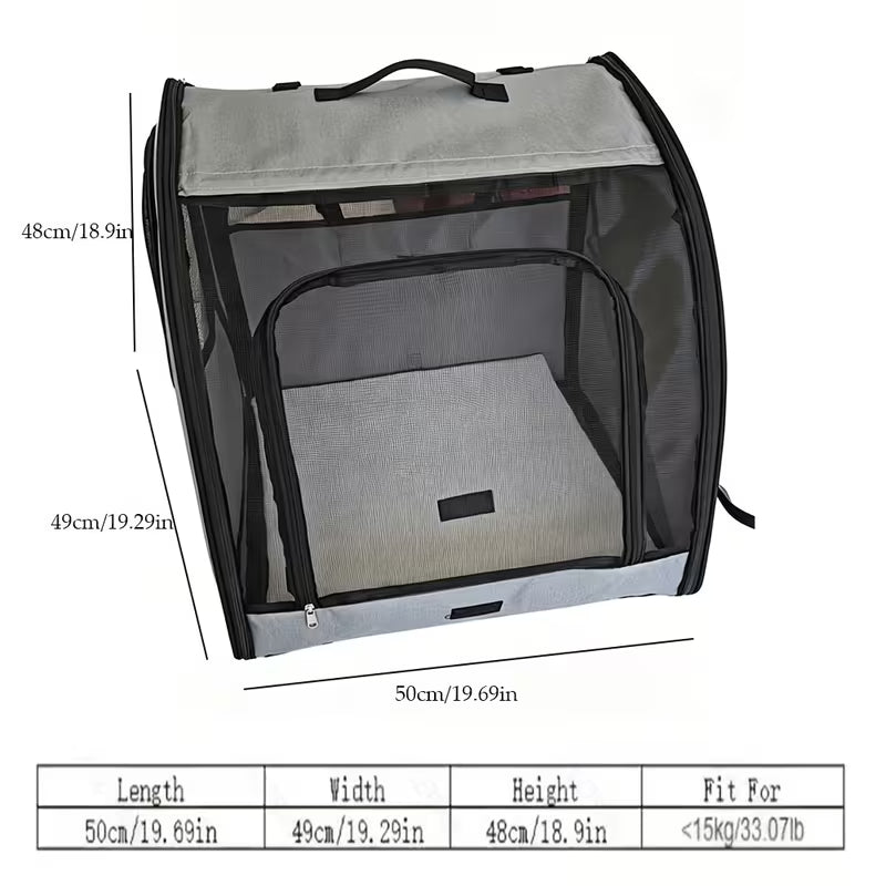 Portable Foldable Dog Crate – Pet Travel Carrier Bag