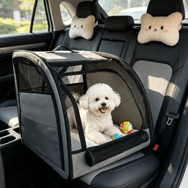 Portable Foldable Dog Crate – Pet Travel Carrier Bag