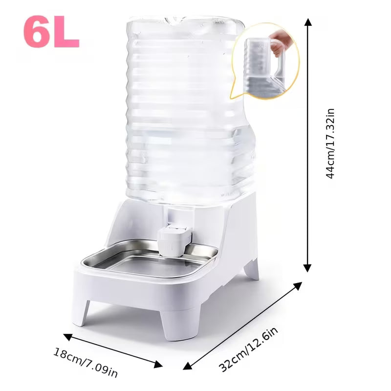 Dog Water Bowl Dispenser with Patented Faucet