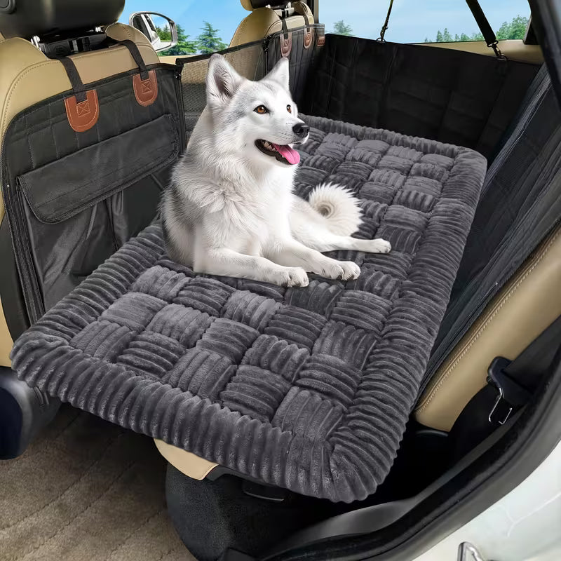 Dog Car Bed Mat – Non-Slip Backseat Extender Travel Pad