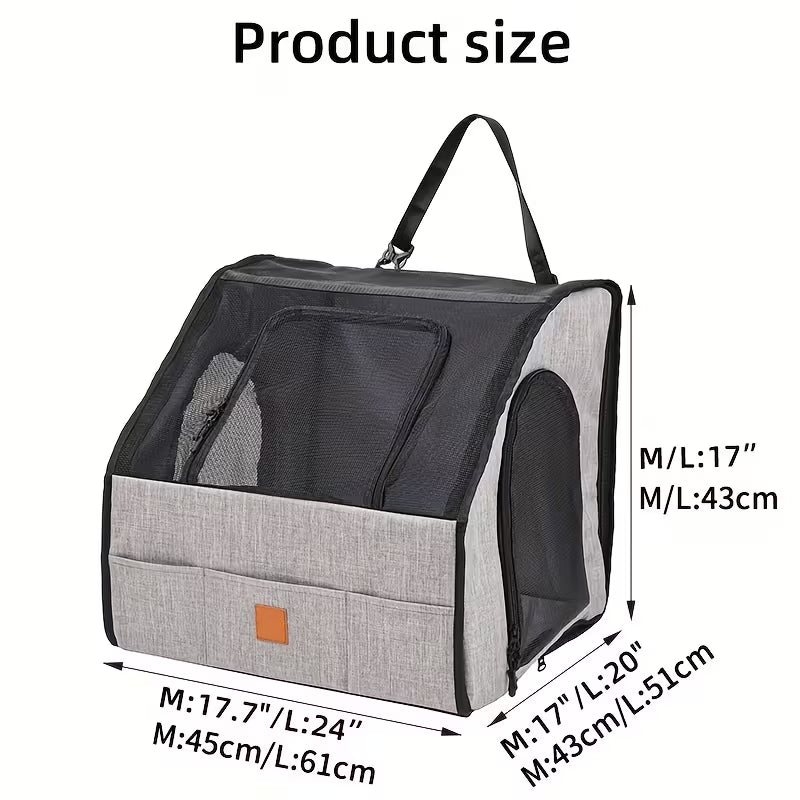 Folding Dog Travel Crate – Portable 3-Door Car & Outdoor Pet Carrier