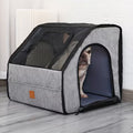 Folding Dog Travel Crate – Portable 3-Door Car & Outdoor Pet Carrier