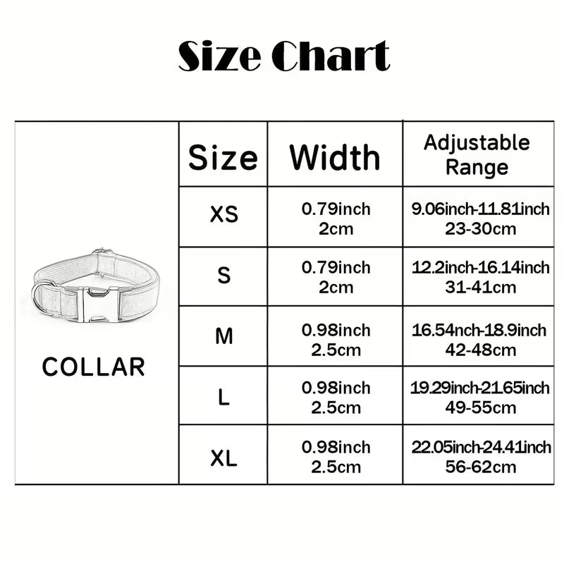 Customizable Heavy-Duty Dog Collar for Large Dogs