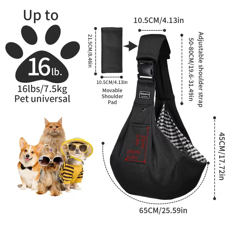Portable Pet Harness Backpack & Shoulder Bag