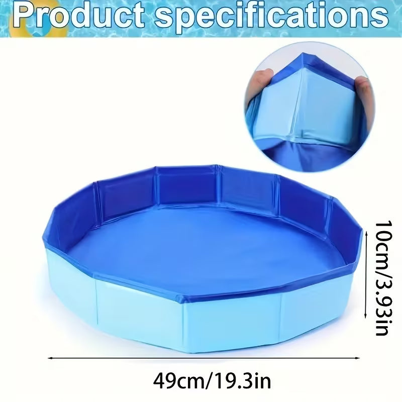 Collapsible Dog Bathing Tub with Cleaning Brush