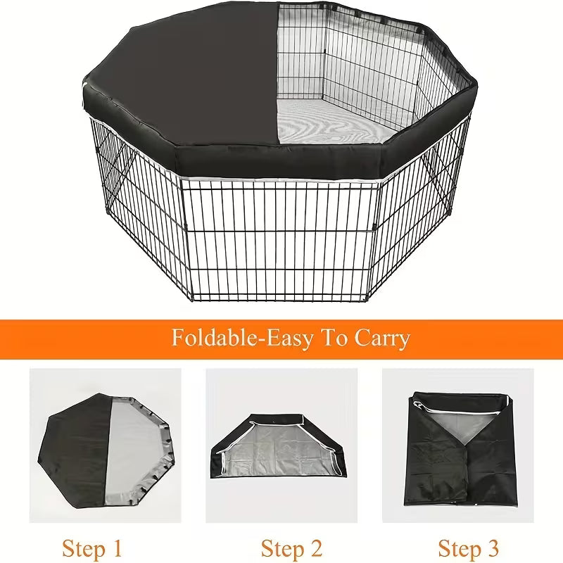Breathable Dog Kennel Cover – Indoor & Outdoor Pet Cage Cover
