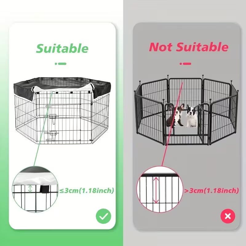 Breathable Dog Kennel Cover – Indoor & Outdoor Pet Cage Cover