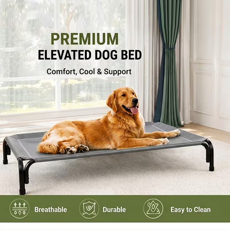 Elevated Cooling Mesh Dog Bed