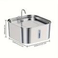 14L Large Dog Water Fountain – Stainless Steel Automatic Pet Water Dispenser