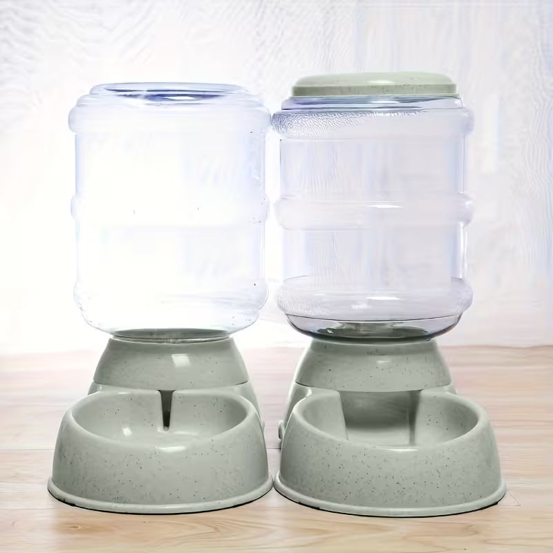 2-Piece Large Capacity Pet Water Feeder Set – Cat & Dog Dispenser
