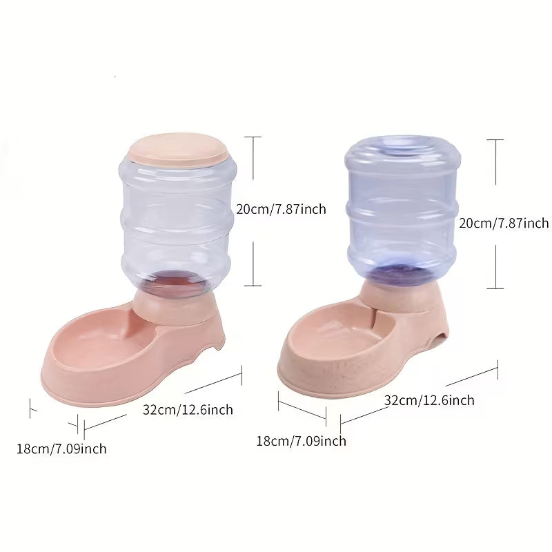 2-Piece Large Capacity Pet Water Feeder Set – Cat & Dog Dispenser