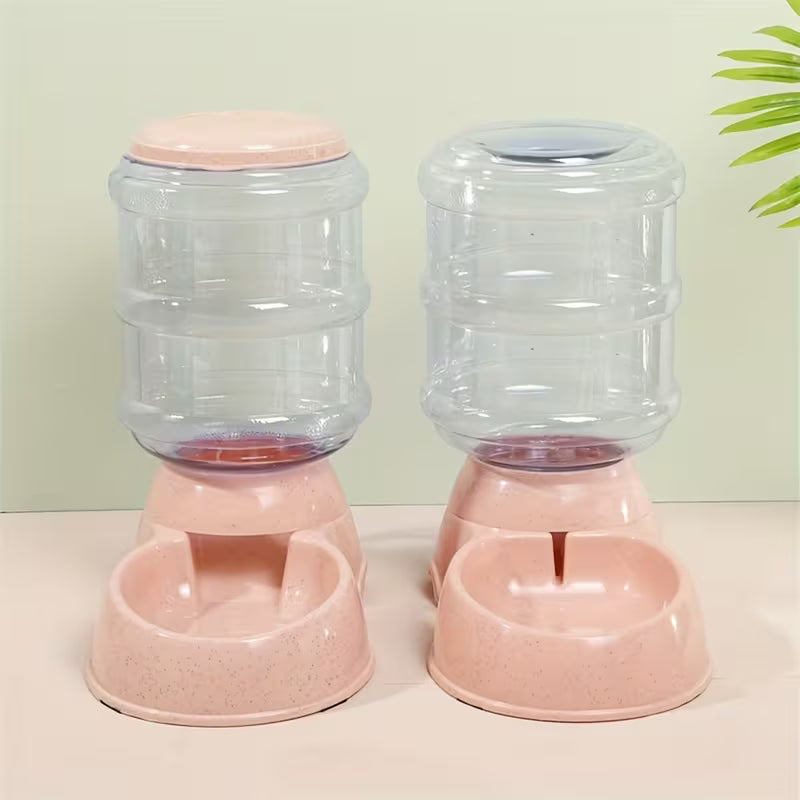 2-Piece Large Capacity Pet Water Feeder Set – Cat & Dog Dispenser