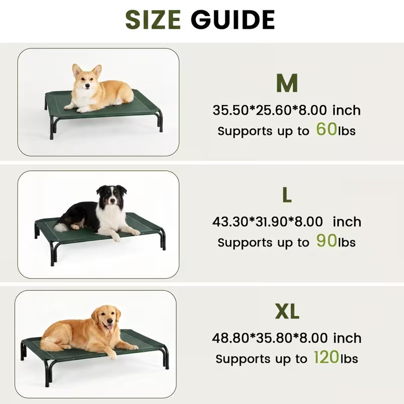 Elevated Cooling Mesh Dog Bed