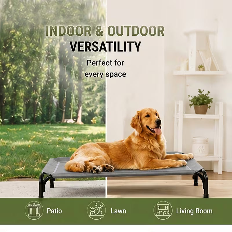 Elevated Cooling Mesh Dog Bed